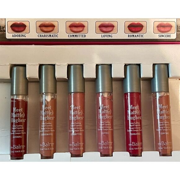 theBalm Meet Matt(e) Hughes Liquid Lipstick Set Vol. 6 - 6 Shades - Picture 2 of 9